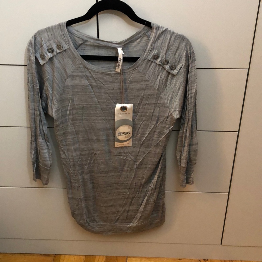Brand New With Tags Fluxus  long sleeve T shirt